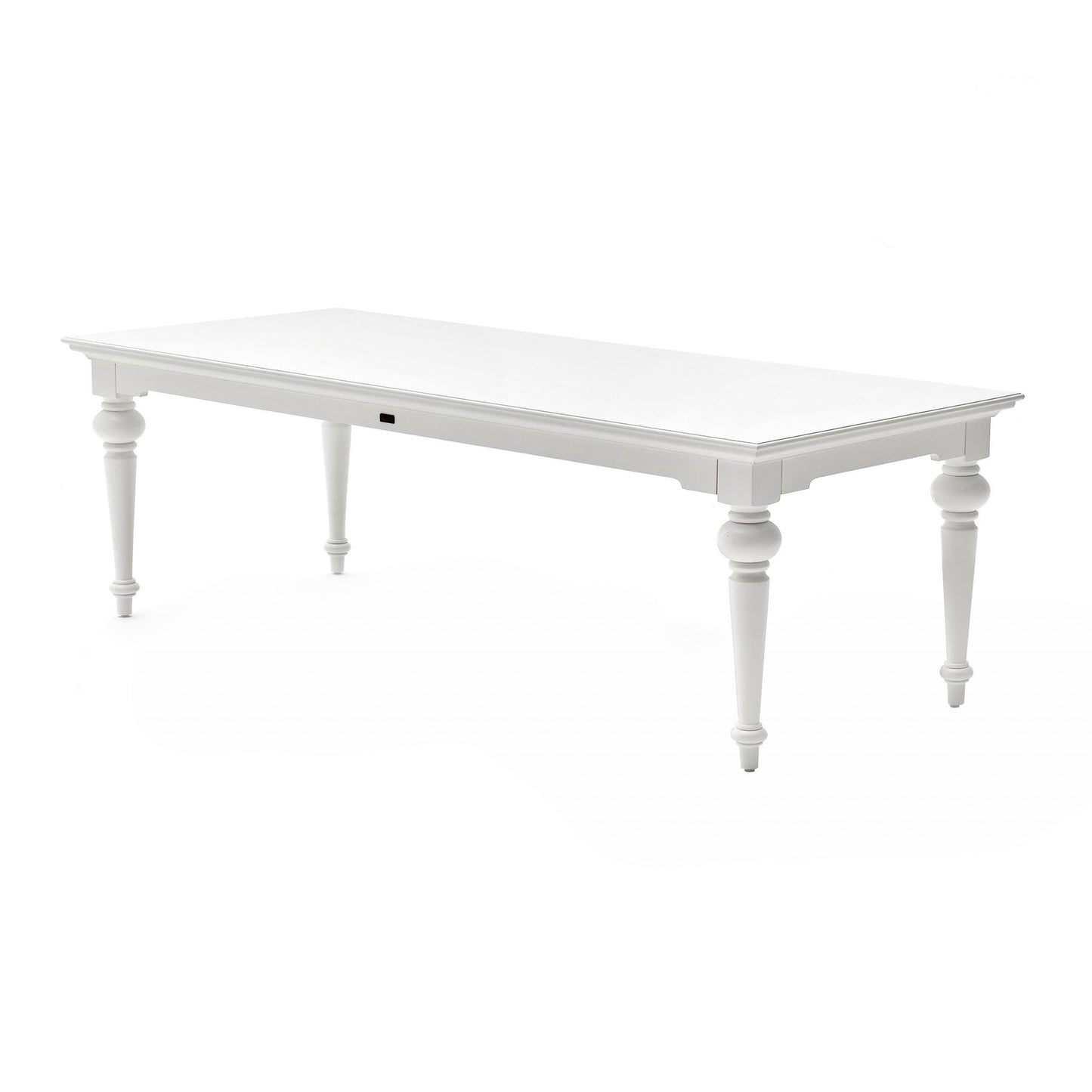 HomeRoots 94" Modern Farmhouse Dining Table in Glossy White Finish