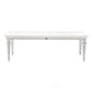 HomeRoots 94" Modern Farmhouse Dining Table in Glossy White Finish