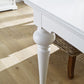 HomeRoots 94" Modern Farmhouse Dining Table in Glossy White Finish