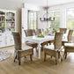 HomeRoots 94" Modern Farmhouse Dining Table in Glossy White Finish