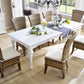 HomeRoots 94" Modern Farmhouse Dining Table in Glossy White Finish