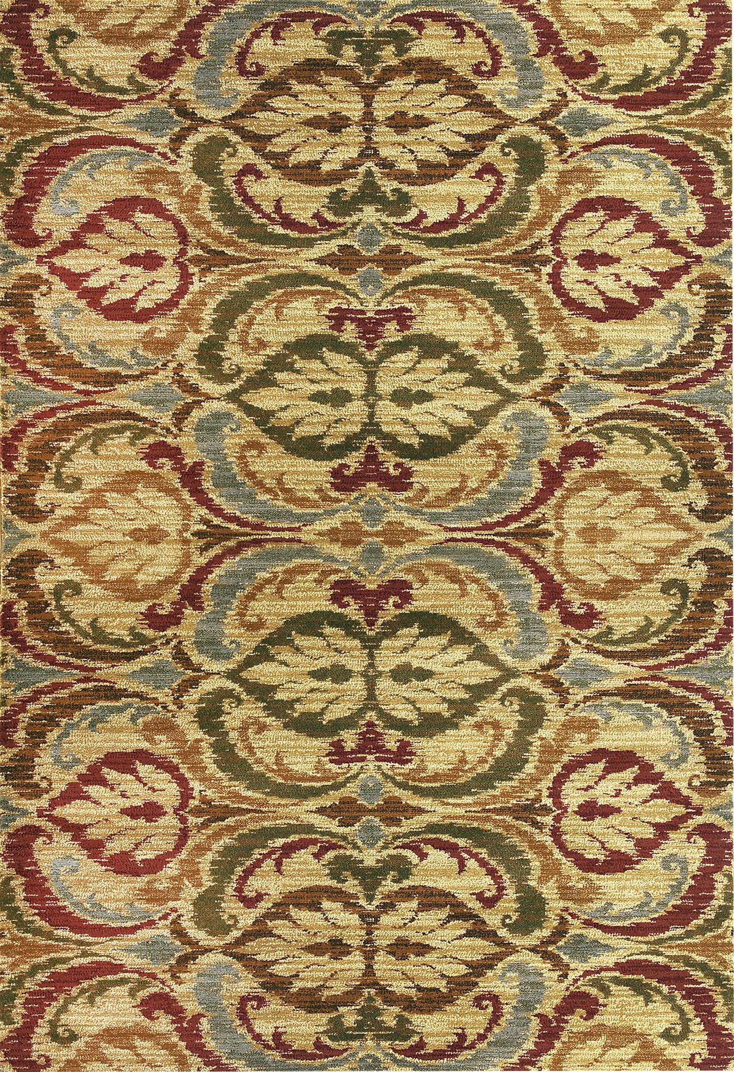 HomeRoots 94" x 118" Gold Polypropylene Rug