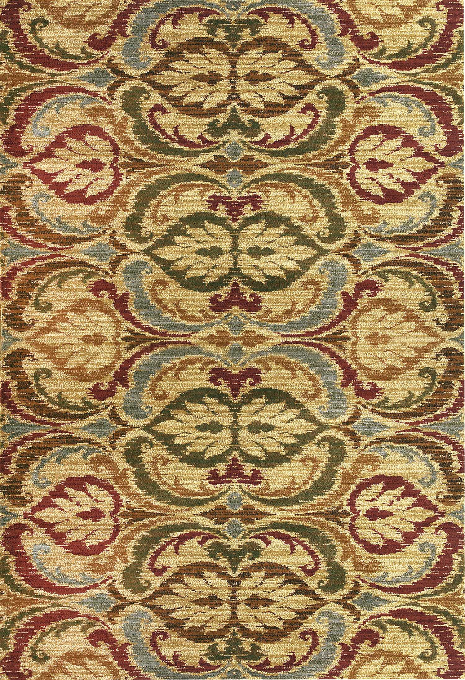HomeRoots 94" x 118" Gold Polypropylene Rug