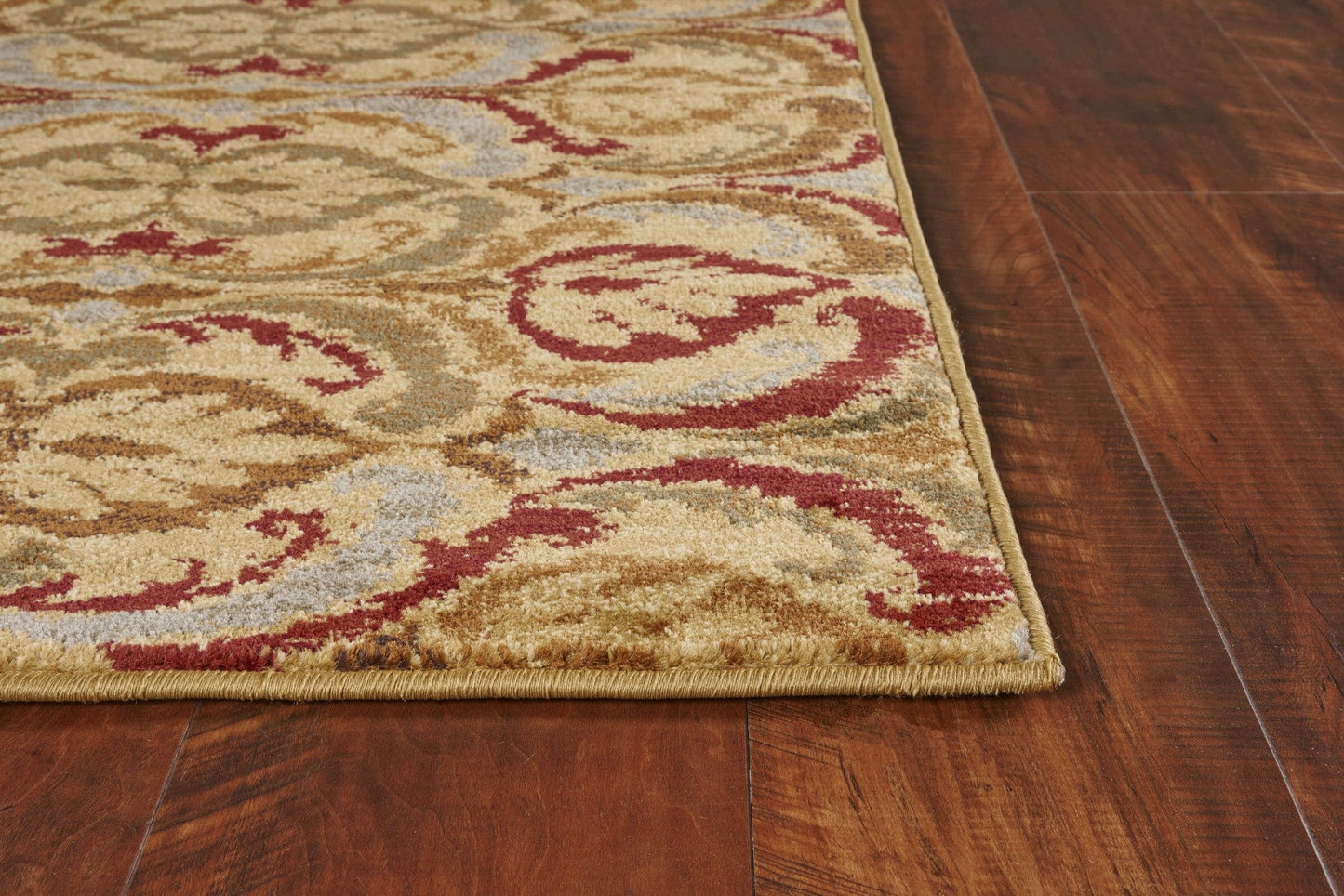 HomeRoots 94" x 118" Gold Polypropylene Rug