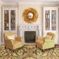 HomeRoots 94" x 118" Gold Polypropylene Rug