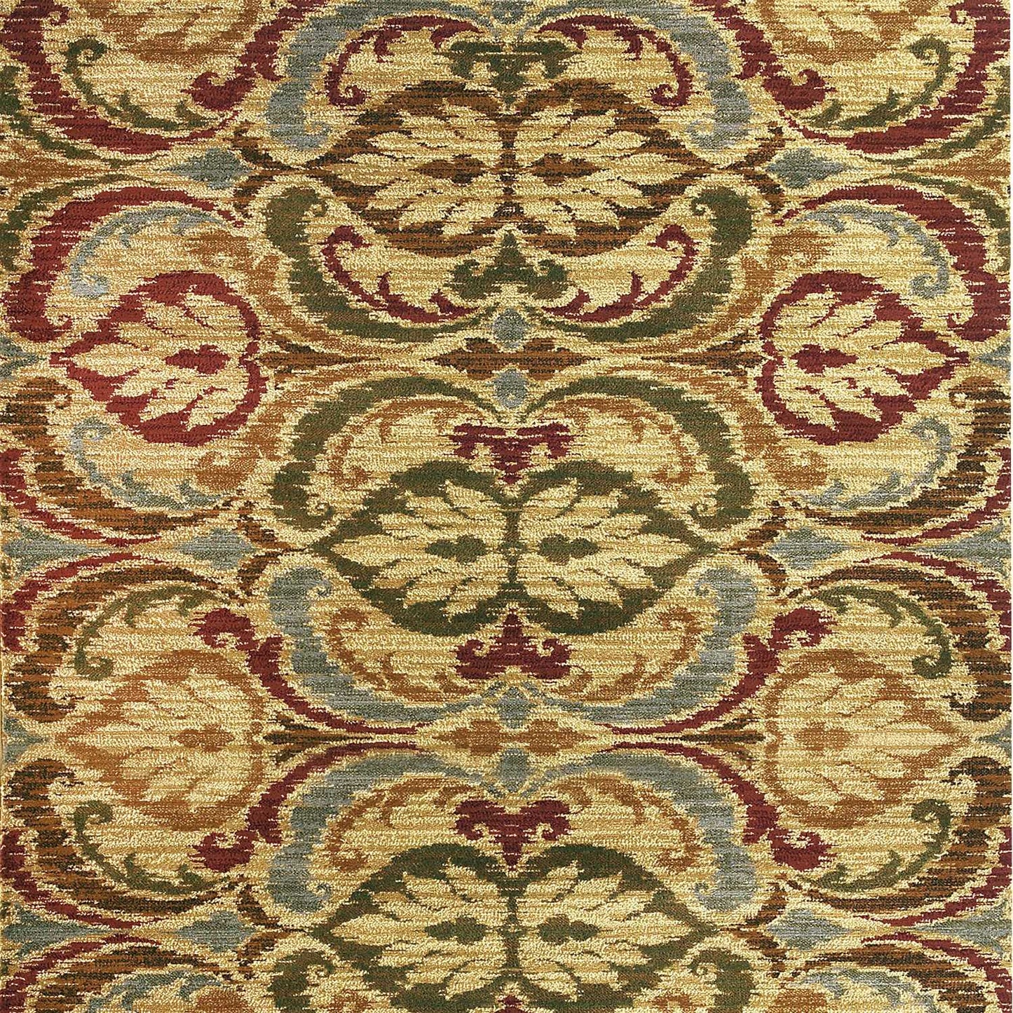 HomeRoots 94" x 118" Gold Polypropylene Rug