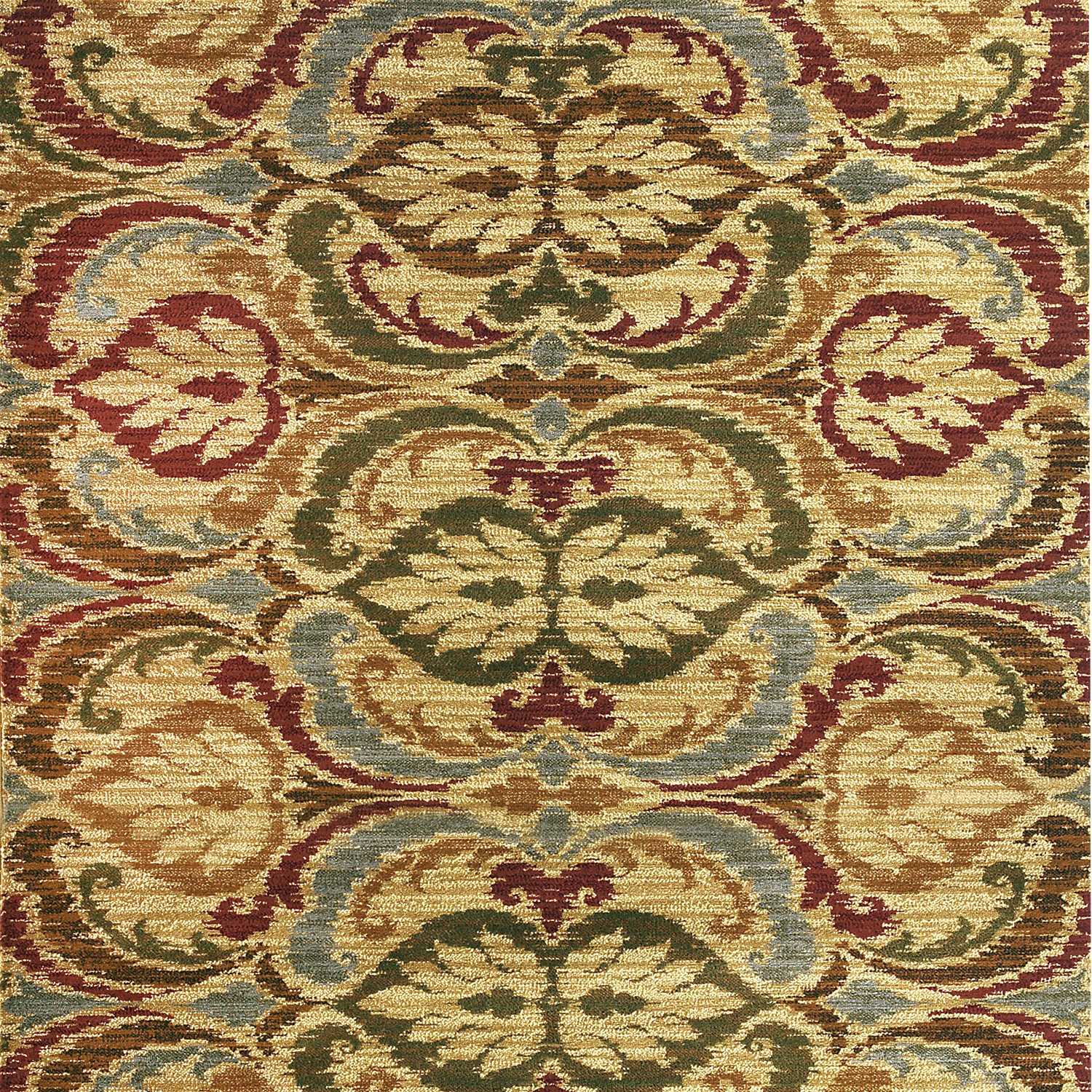 HomeRoots 94" x 118" Gold Polypropylene Rug