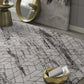 HomeRoots 94" x 130" Ivory Polyester Rug