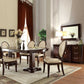 HomeRoots 94' x 42' x 30' Cherry Contemporary Engineered Wood Dining Table