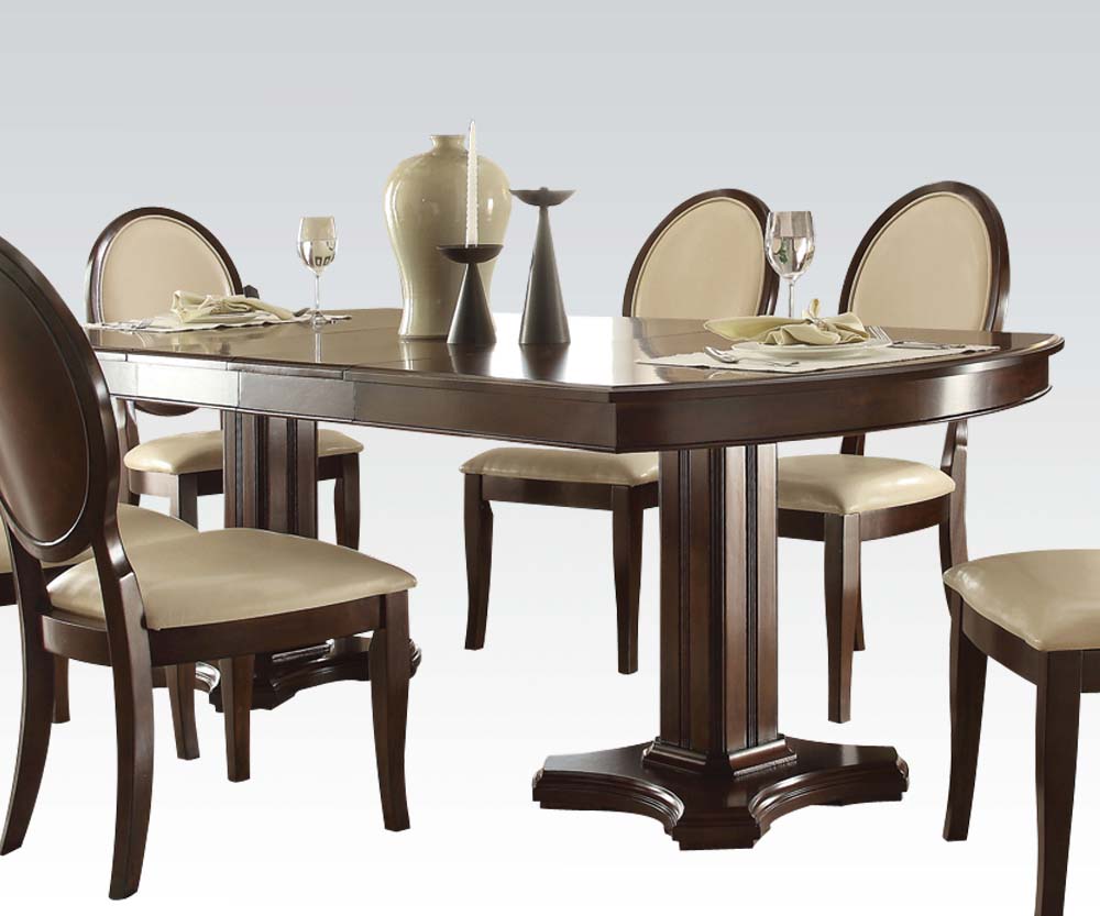 HomeRoots 94' x 42' x 30' Cherry Contemporary Engineered Wood Dining Table
