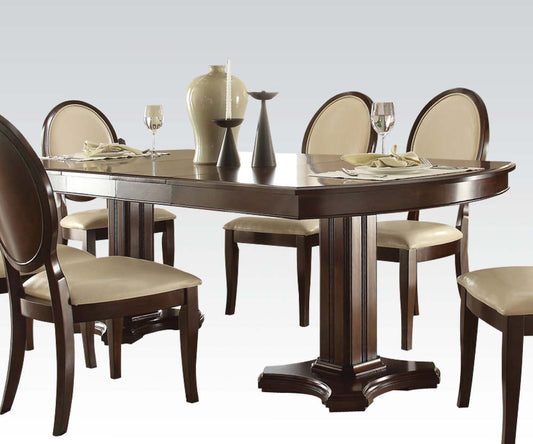 HomeRoots 94' x 42' x 30' Cherry Contemporary Engineered Wood Dining Table