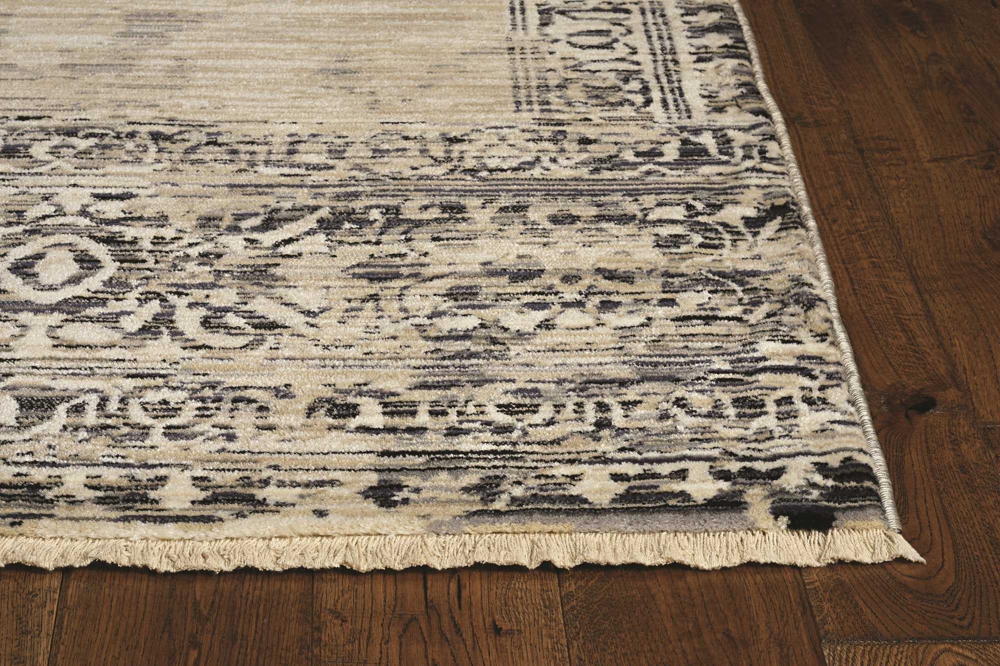 HomeRoots 94 x 94 Natural Polypropylene Rug