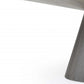 HomeRoots 95 x 43 x 30 Gray Oak0 Veneer Oval Dining Table