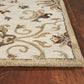HomeRoots 96" x 126" Champagne Wool Rug
