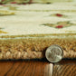 HomeRoots 96" x 126" Champagne Wool Rug