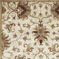 HomeRoots 96" x 126" Champagne Wool Rug