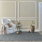 HomeRoots 96 x 132 Denim Wool Rug