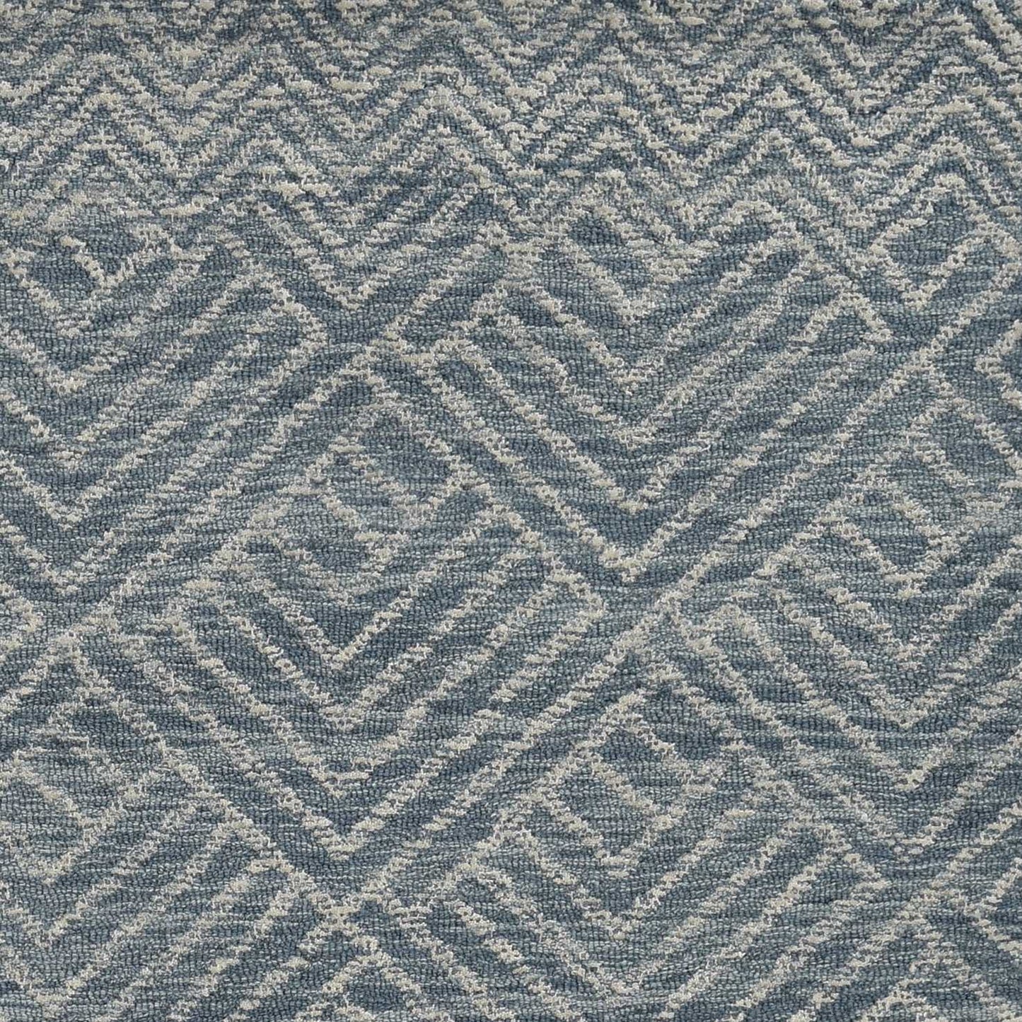 HomeRoots 96 x 132 Denim Wool Rug