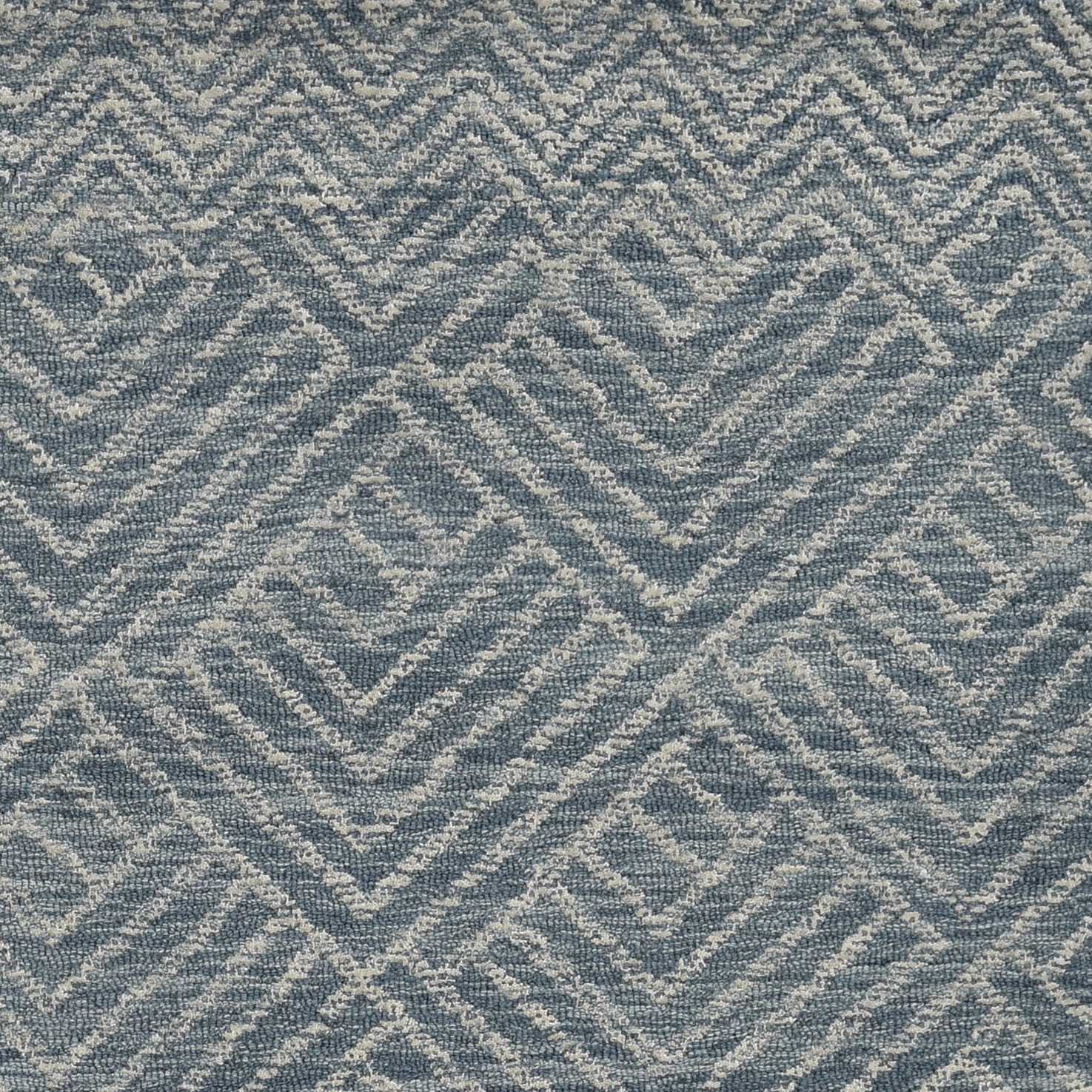 HomeRoots 96 x 132 Denim Wool Rug