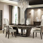 HomeRoots 98.5" x 43.5" x 30" Wenge Dining Table And 6Pcs Chair Set