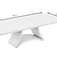 HomeRoots 98.5" x 43.5" x 30" White Dining Table And 6" Chair Set