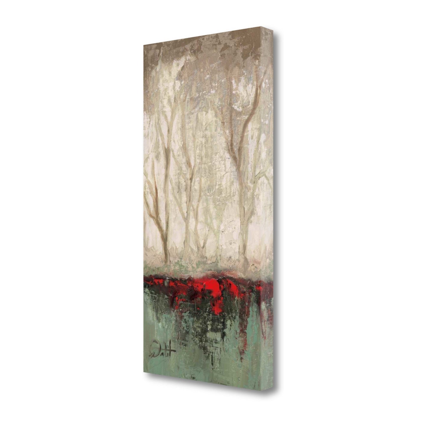HomeRoots Abstract Roots in the Forest Watercolor 4 Giclee Wrap Canvas Wall Art
