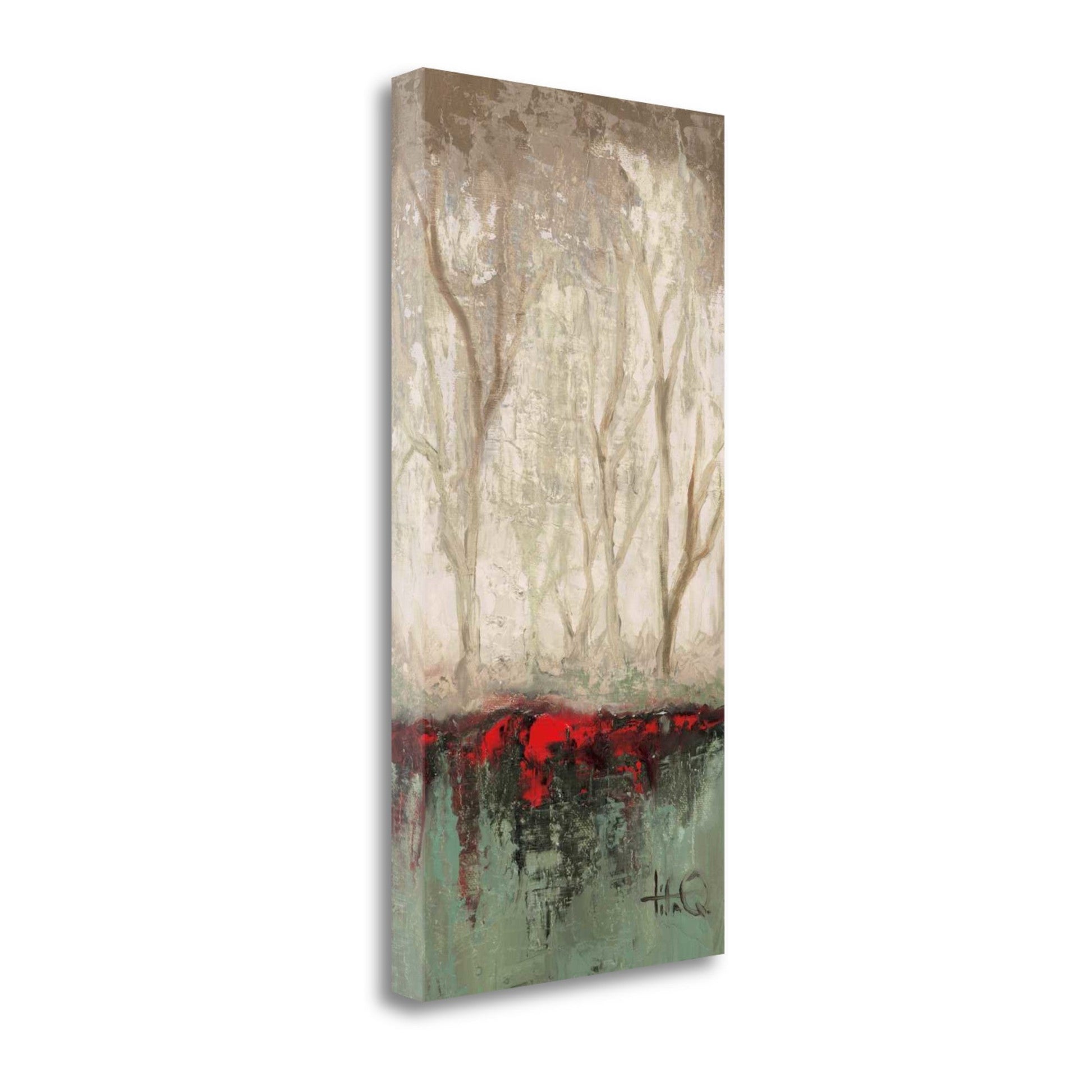 HomeRoots Abstract Roots in the Forest Watercolor 4 Giclee Wrap Canvas Wall Art