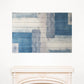 HomeRoots Abstract Soft Blue Pattern Wood Plank Wall Art