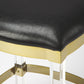 HomeRoots Acrylic And Black Leather Counter Stool