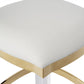 HomeRoots Acrylic And Polished Gold Counter Stool