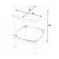 HomeRoots Acrylic And Polished Gold Counter Stool
