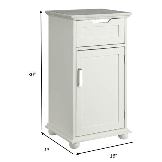 HomeRoots Alluring Cabinet In White Finish