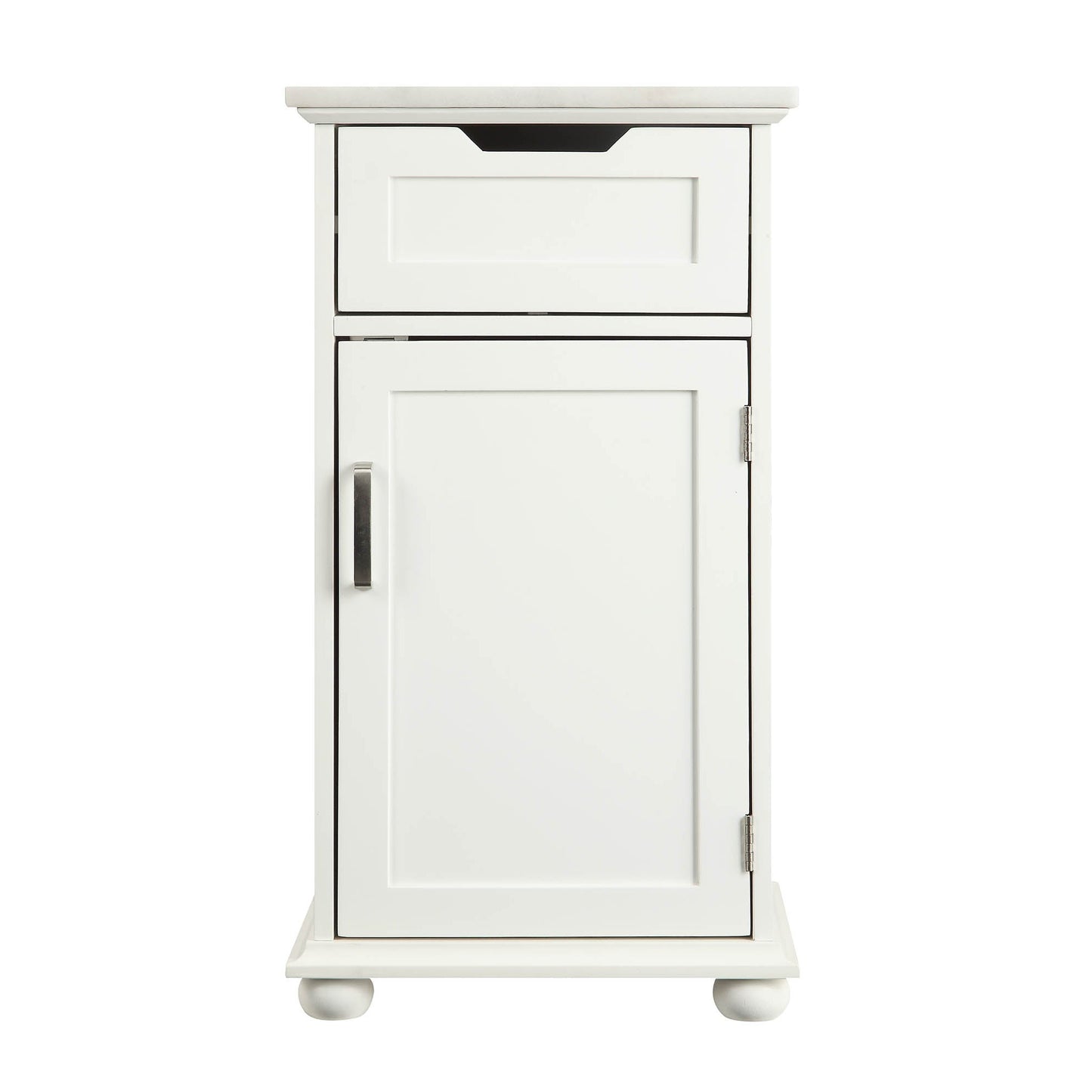 HomeRoots Alluring Cabinet In White Finish