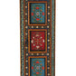 HomeRoots Amir Hand Painted Tall Cabinet in Brown Finish