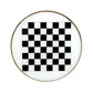 HomeRoots Antique Black and White Game Table With Gold Frame Finish