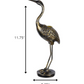 HomeRoots Antique Gold Heron Statue