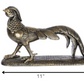 HomeRoots Antique Gold Pheasant Statue
