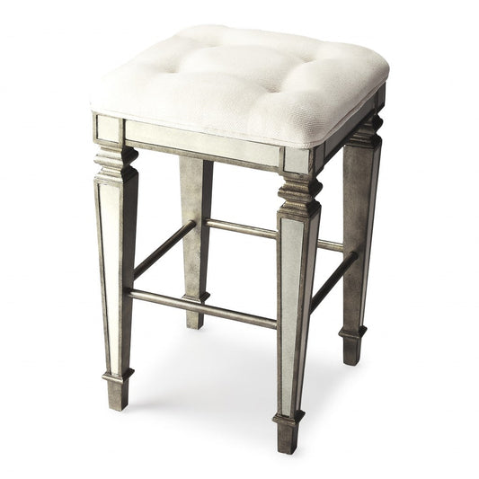HomeRoots Antique Mirror Bar Stool