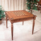 HomeRoots Antique Multi Game Table in Cherry Finish