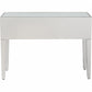 HomeRoots Antiqued Crystal Console Table With Antiqued Silver Finish