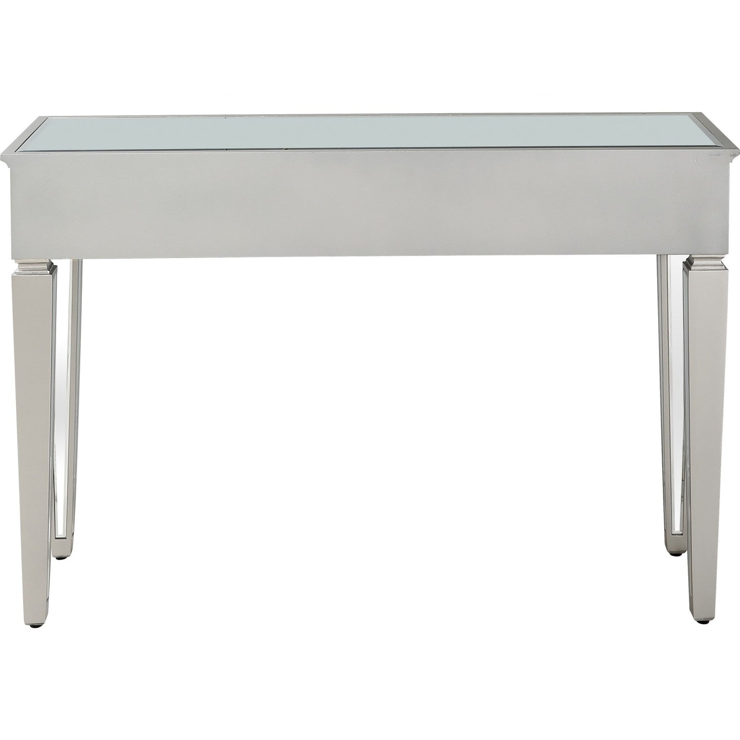 HomeRoots Antiqued Etch Console Table With Antique Silver Finish