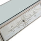 HomeRoots Antiqued Etch Console Table With Antique Silver Finish