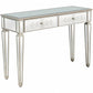 HomeRoots Antiqued Etch Console Table With Antique Silver Finish