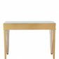 HomeRoots Antiqued Gold Finish Console Table