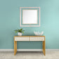 HomeRoots Antiqued Mirror and Console Table in Gold Finish