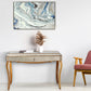 HomeRoots Antiqued Wooden Console Table in Gold Finish