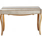 HomeRoots Antiqued Wooden Console Table in Gold Finish