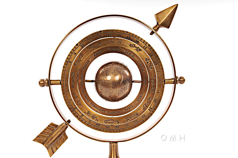 HomeRoots Armillary Brass with Bright Annealed Finish