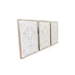 HomeRoots Baroque Inspired Triptych Silver Framed Canvas Wall Art Set
