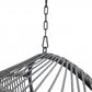 HomeRoots Basket Weave Hanging Chair in Gray Finish